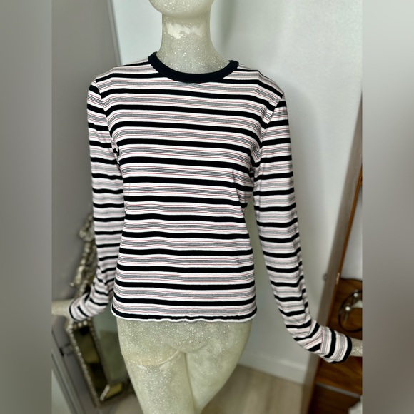 La Ligne New York Women's Striped Long Sleeve Crew Neck Top. Size XSmall - Picture 3 of 11